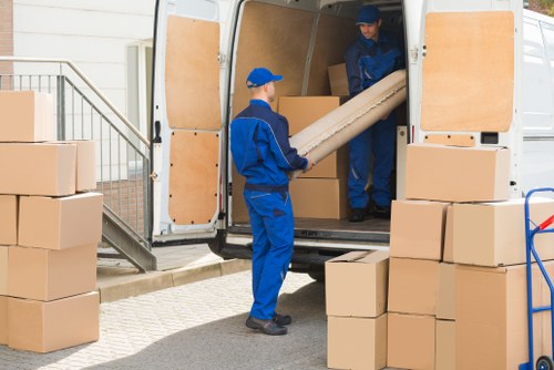 Staff maintaining safe storage conditions at Falconwood Storage