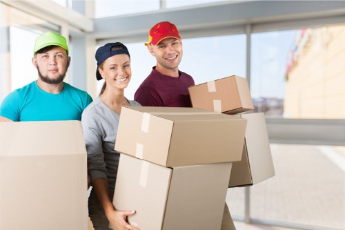 Boxes and packing materials ready for a local move