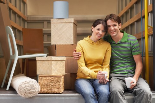 Office furniture and file relocation during Falconwood removals